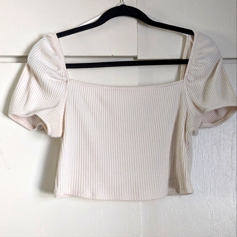 H&M cropped ribbed top